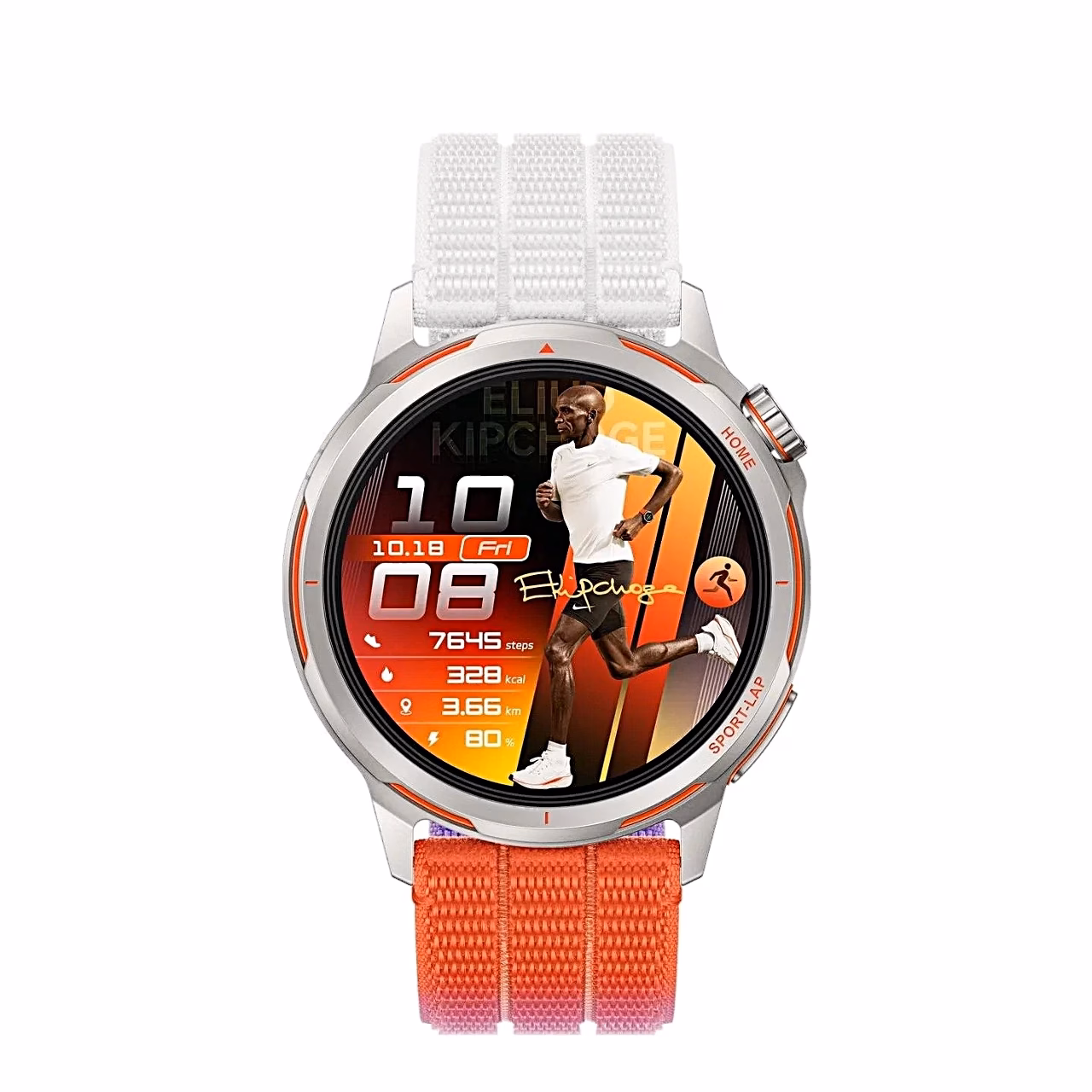 HUAWEI WATCH GT Runner 2 eestvaade jooksja kellaekraaniga
