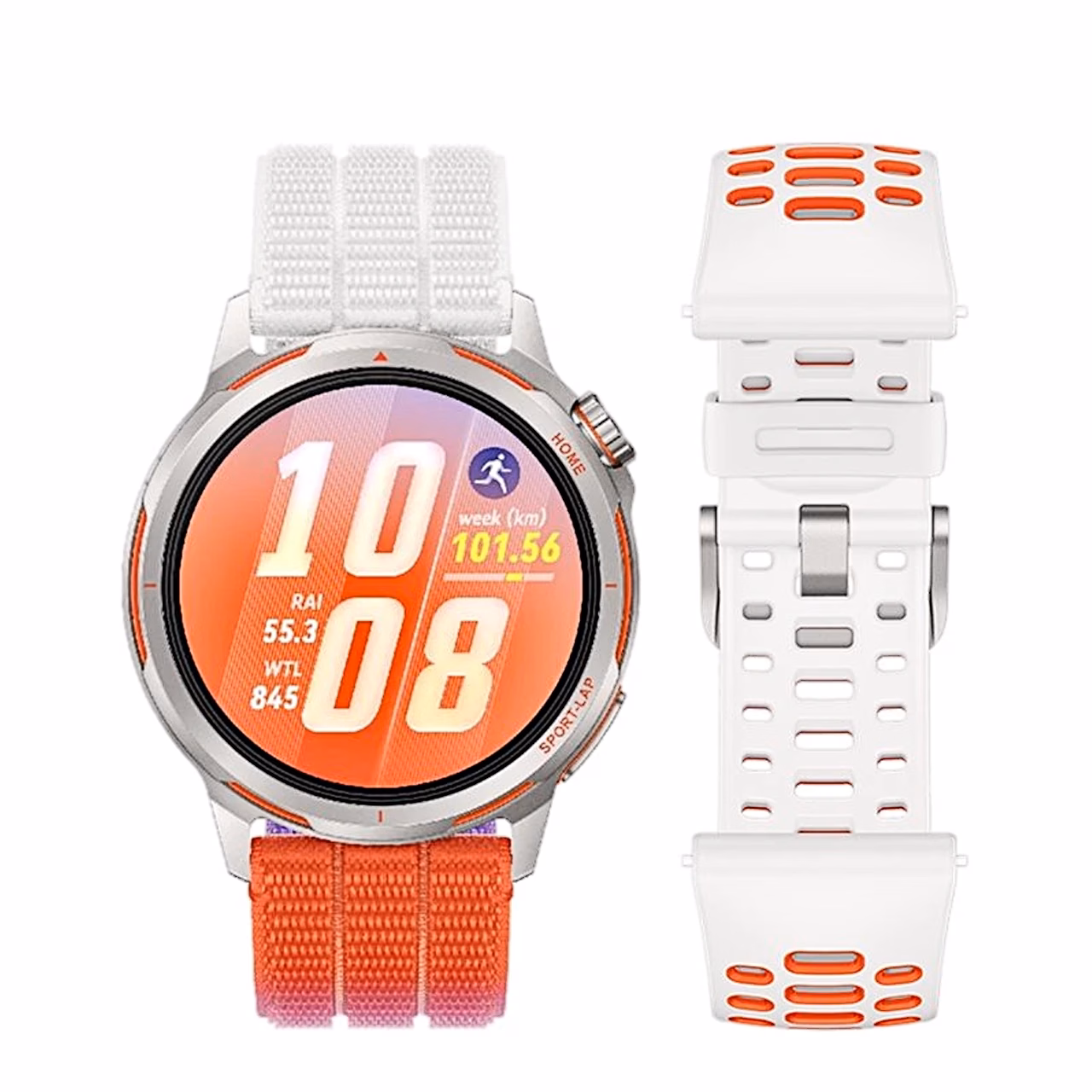 HUAWEI WATCH GT Runner 2 koos komplekti valge fluoroelastomeerrihmaga