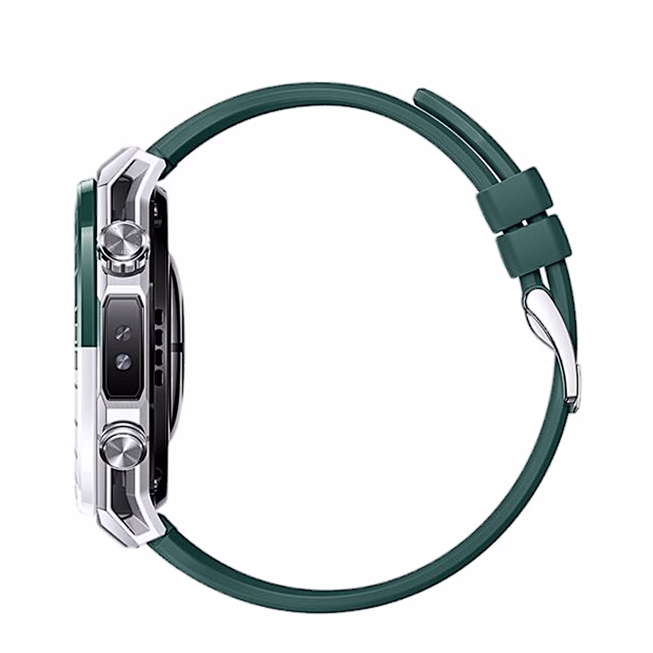Nutikell HUAWEI WATCH Ultimate 2 küljelt rohelise rihmaga
