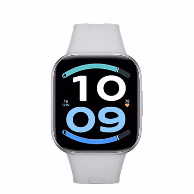 Hõbedane nutikell Xiaomi REDMI Watch 6 Active, ekraan otse eestvaates