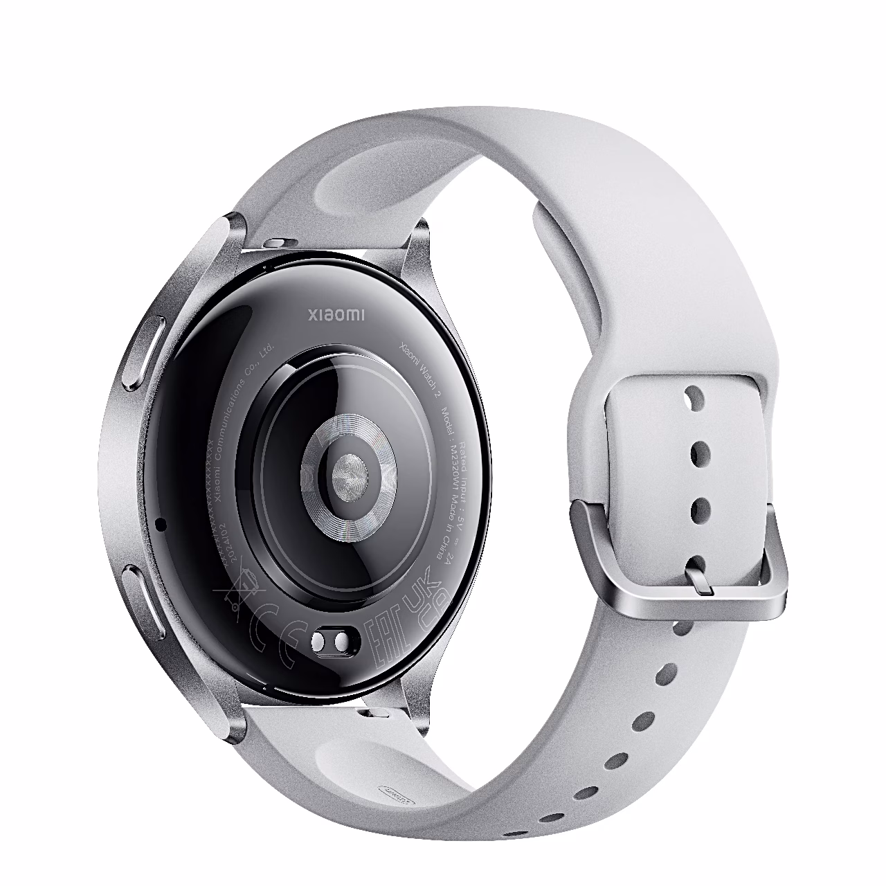 Xiaomi Watch 2 nutikella tagakülg pulsianduri ja rihma pandlaga