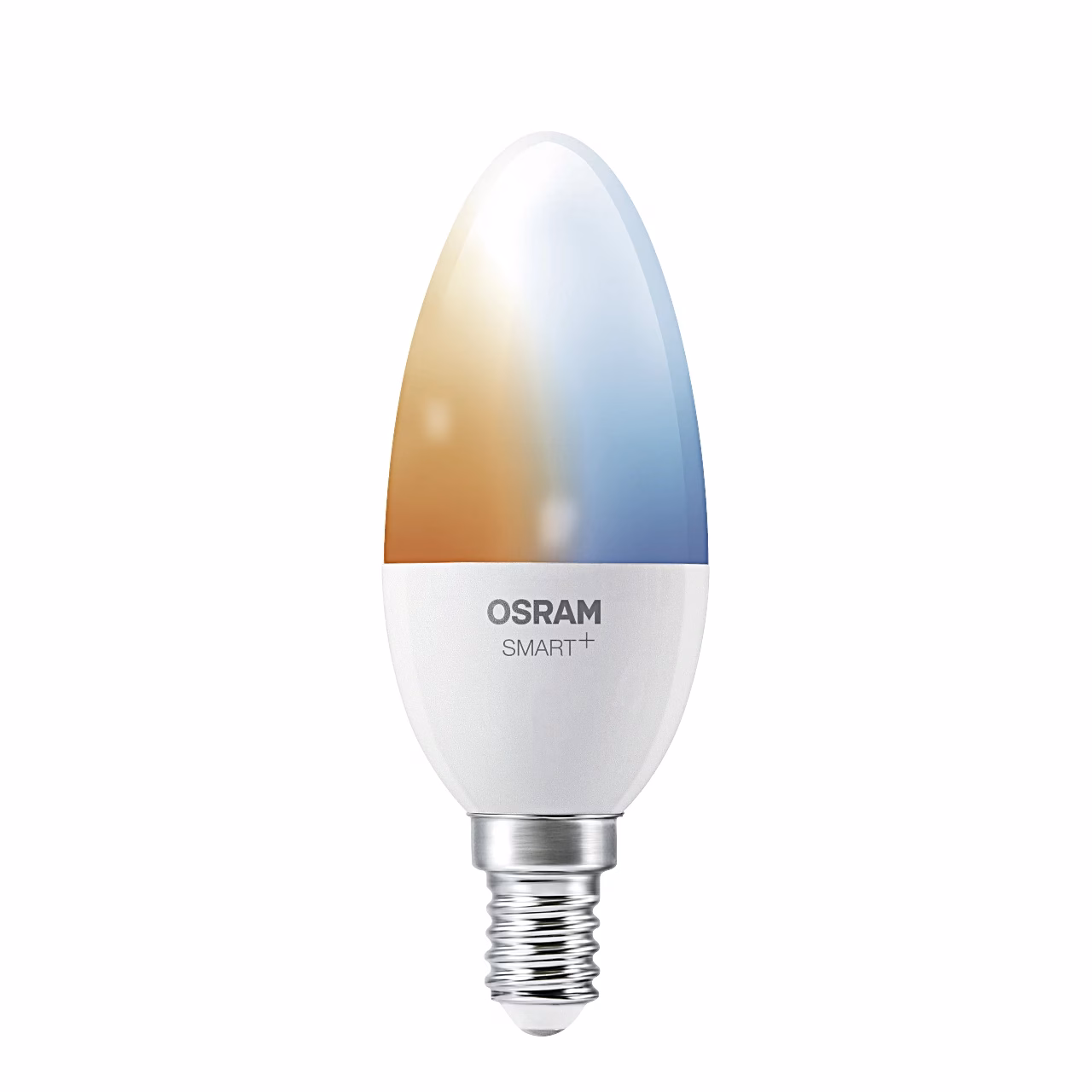 Osram SMART+ Tunable White E14 pirn otsevaates, kolvil soojast külmani valguse üleminek