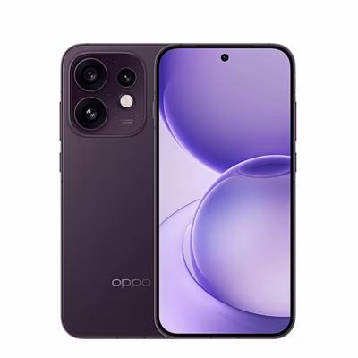 Tumelilla nutitelefon OPPO Reno16 tagant kolme kaameraga ja eest ekraaniga