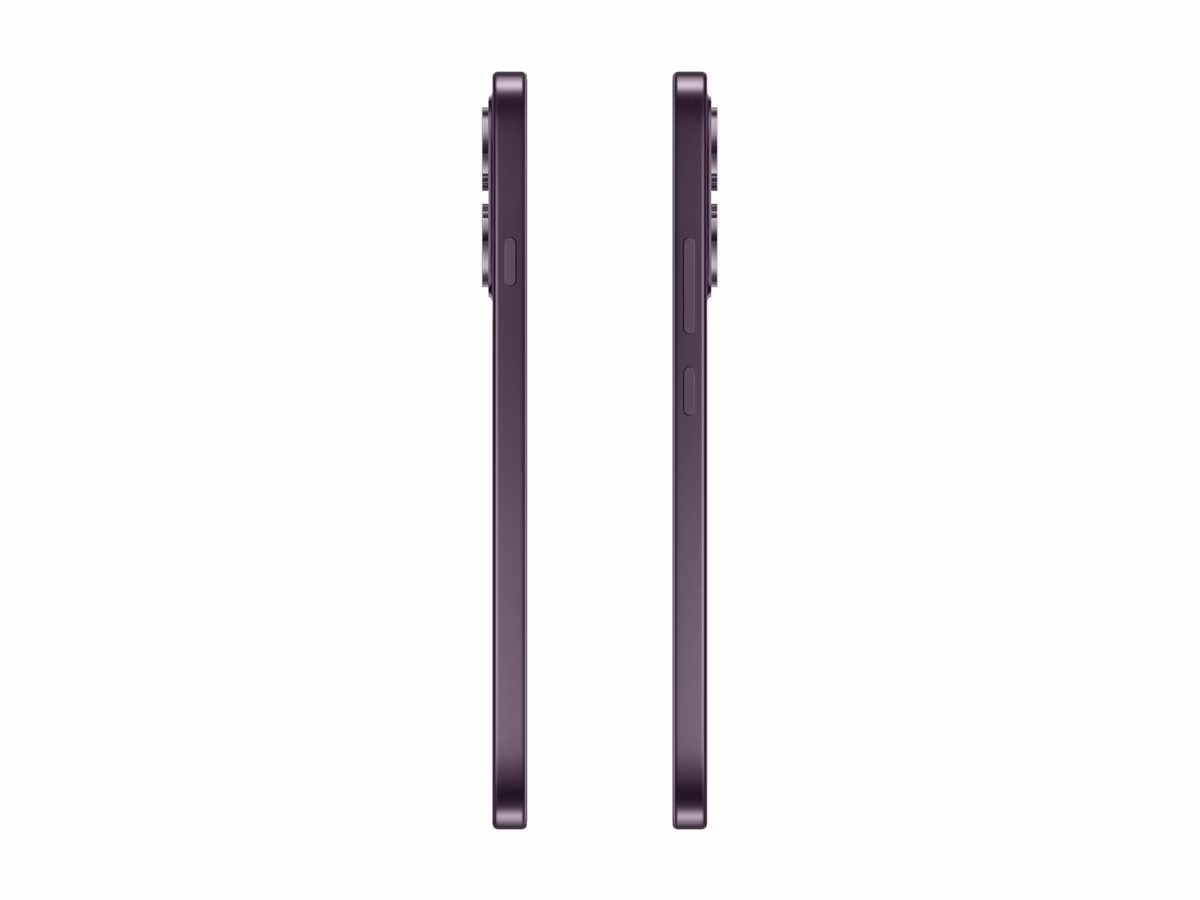 OPPO Reno16 FS tumelillad küljeservad nuppudega külgvaates