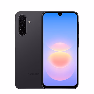 Must nutitelefon Samsung Galaxy A18 eest ja tagant koos kolme tagakaameraga