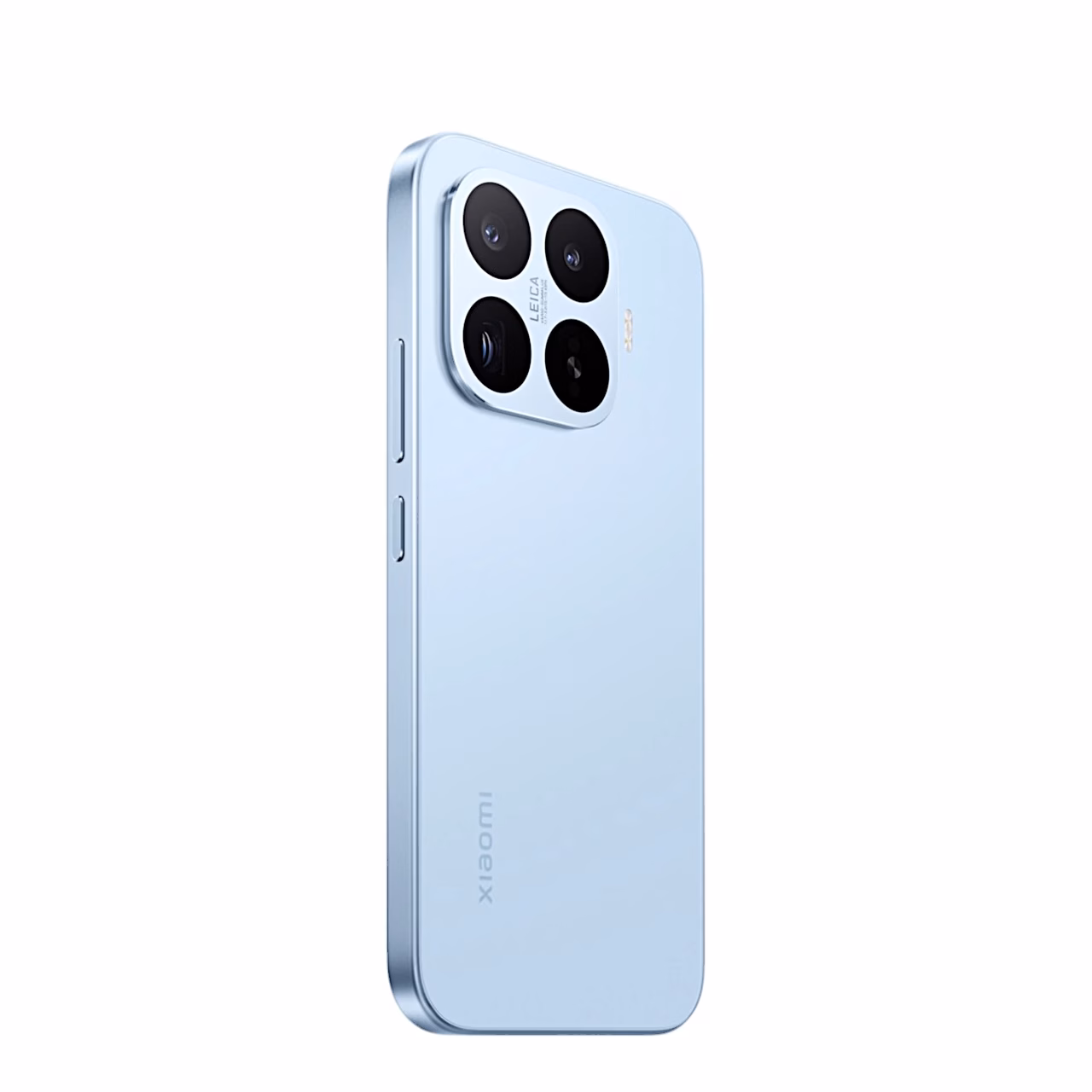 Xiaomi 17T nutitelefoni sinine tagakülg ja Leica kaamerad nurga alt