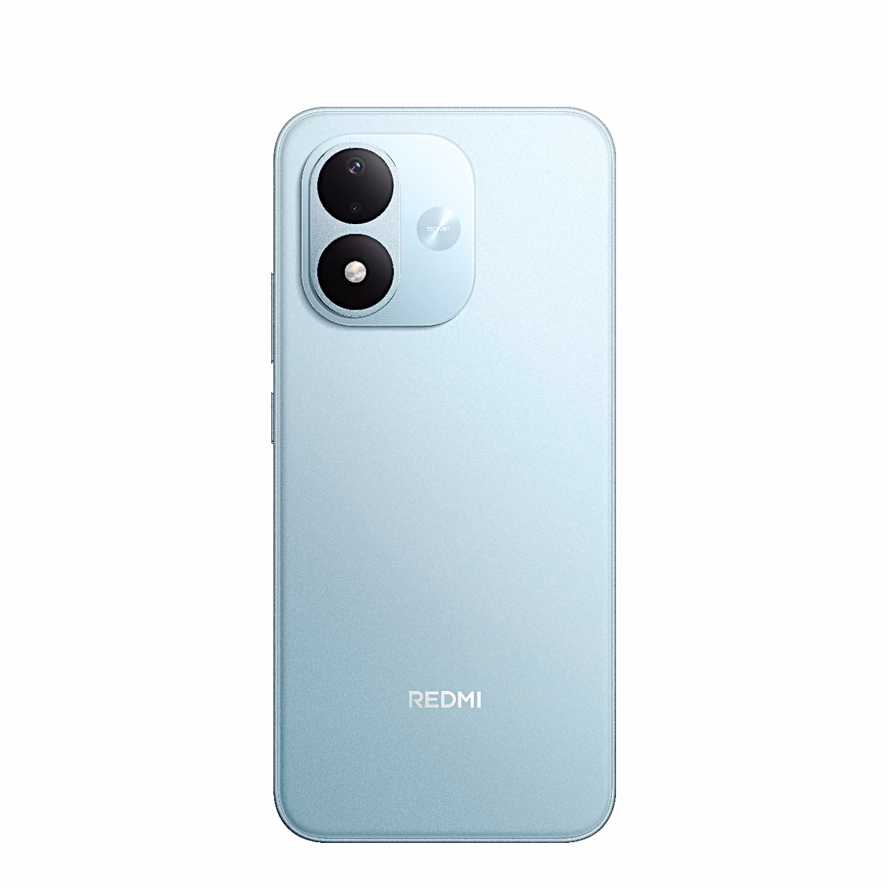 Redmi Note 17 nutitelefoni helesinine tagakülg kaameraplokiga