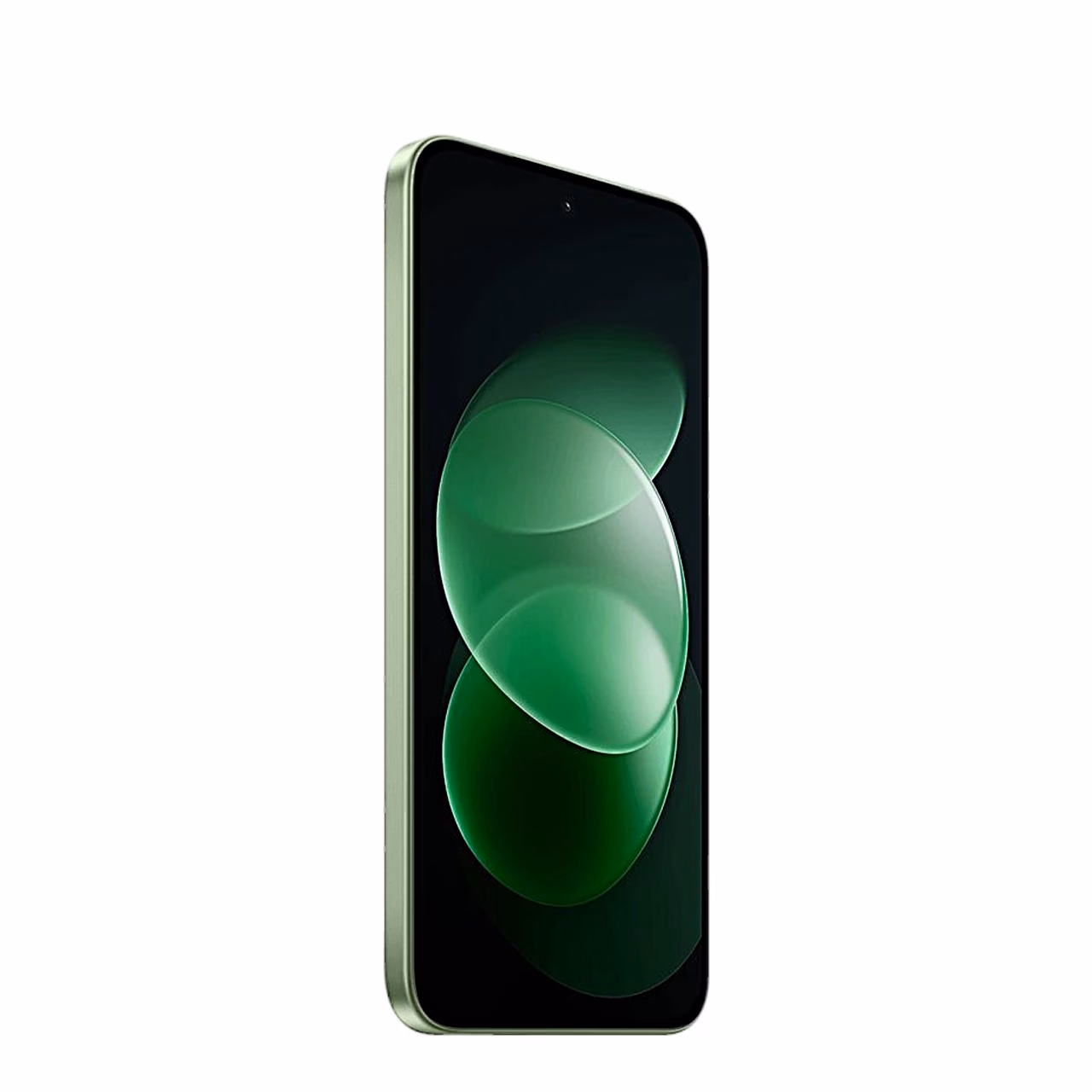 Rohelise Xiaomi Redmi Note 17 Pro Max esikülg kitsa nurga alt