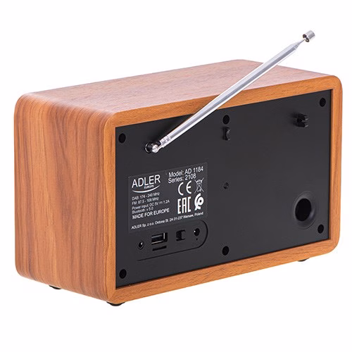 Kellraadio Adler AD 1184, DAB+/FM/AM, Bluetooth 5.0, 15 W, pult (4)