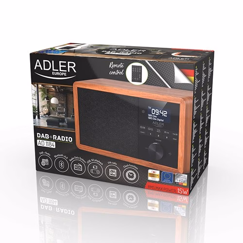 Kellraadio Adler AD 1184, DAB+/FM/AM, Bluetooth 5.0, 15 W, pult (6)