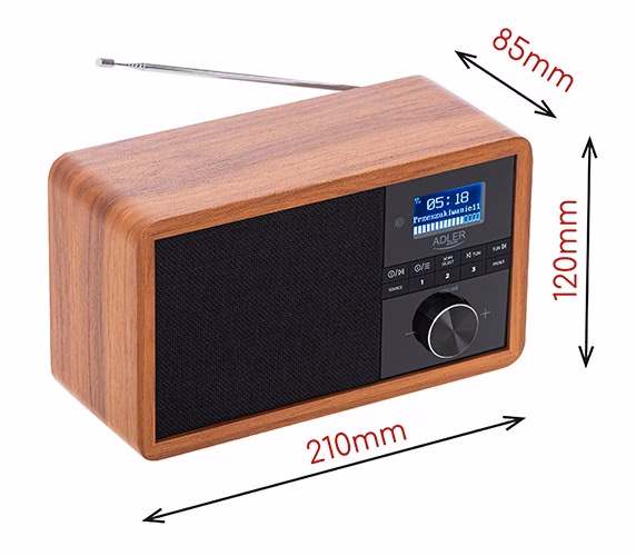 Kellraadio Adler AD 1184, DAB+/FM/AM, Bluetooth 5.0, 15 W, pult (11)
