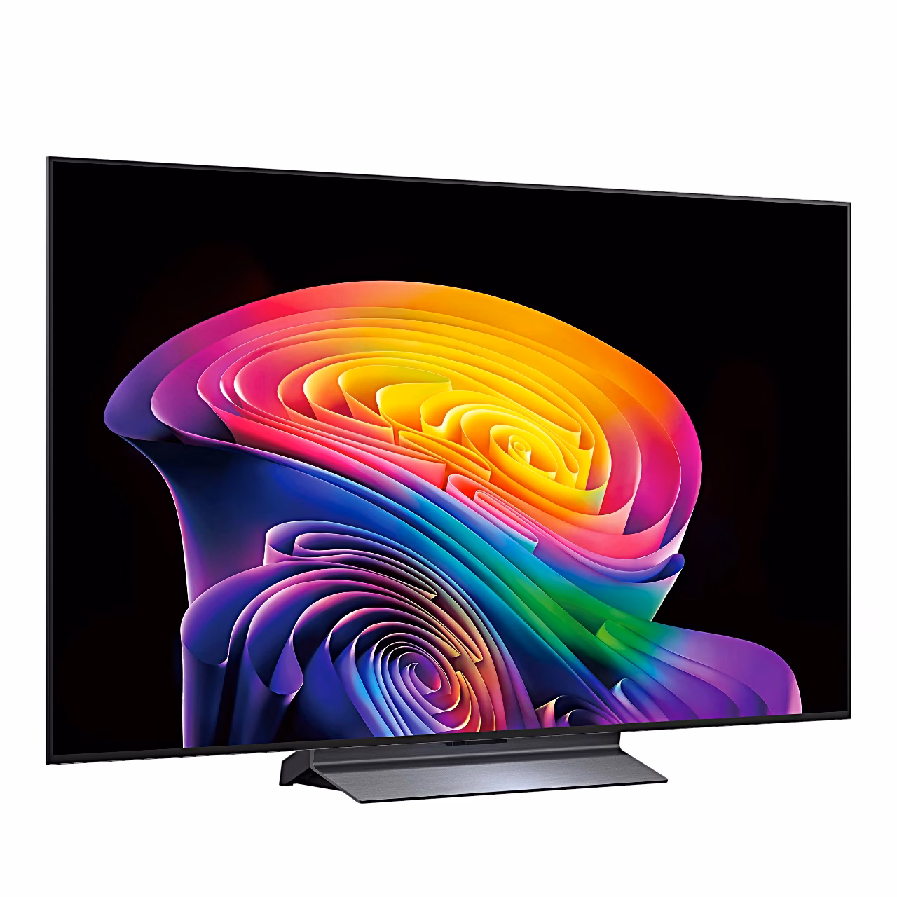LG OLED55C61LA teler vasakult nurga alt koos lauajalaga