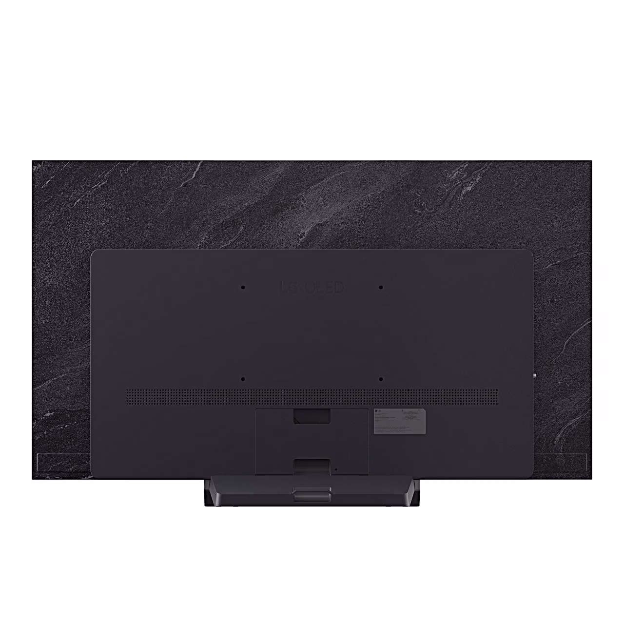 LG OLED55C61LA teleri tagakülg tumeda seina taustal