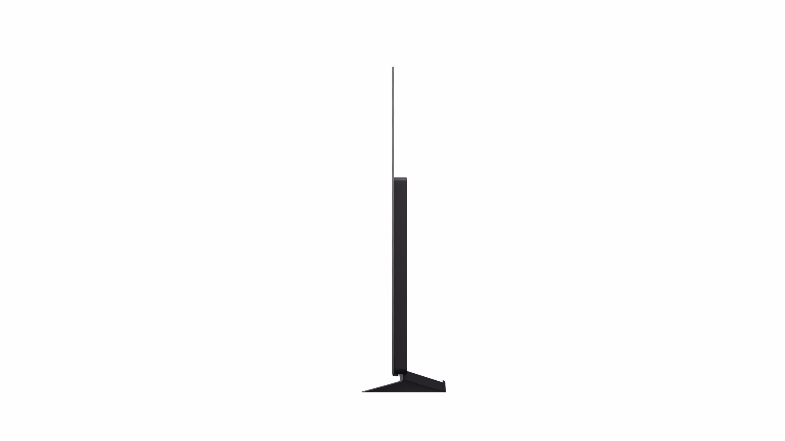 Teleri LG OLED77C61LA külgprofiil alusel