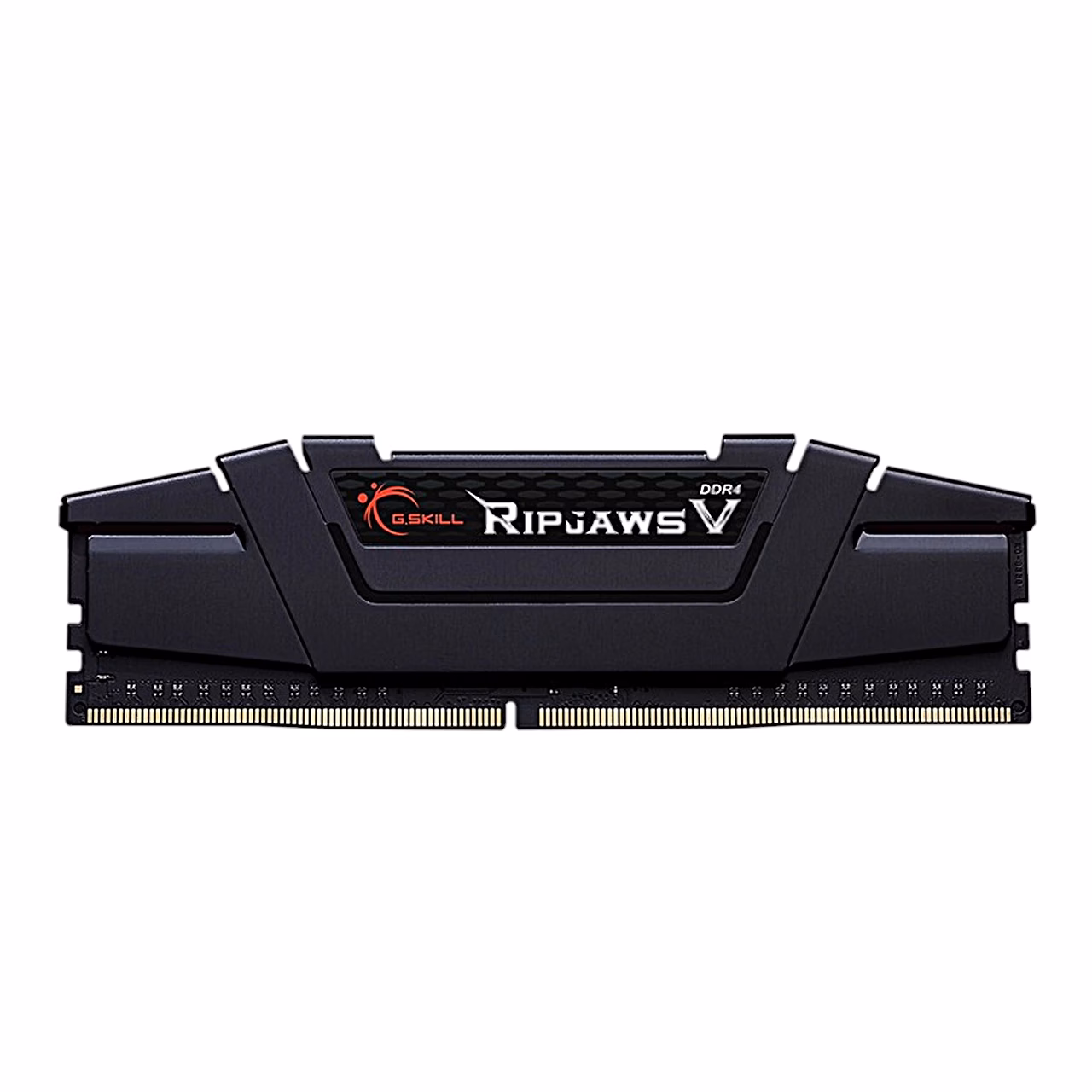 Must G.Skill Ripjaws V DDR4 operatiivmälu moodul eestvaates