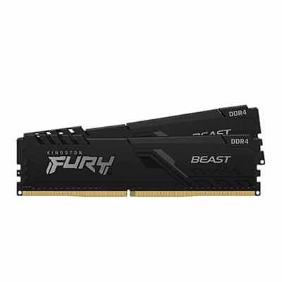 Operatiivmälu Kingston FURY Beast DDR4, kaks moodulit eestvaates