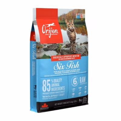 Orijen Six Fish Cat 5,4 kg allergia- ja teraviljavaba kuivtoit täiskasvanud kassidele
