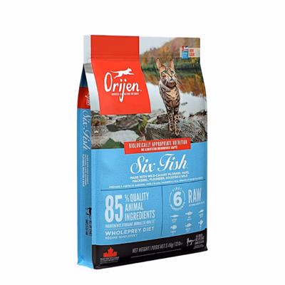 Orijen Six Fish Cat 5,4 kg allergia- ja teraviljavaba kuivtoit täiskasvanud kassidele