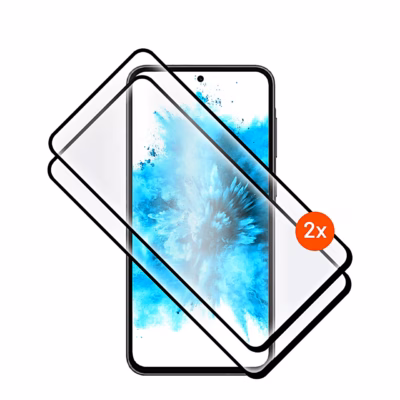 Kaks FIXED Full Cover kaitseklaasi musta raamiga Samsung Galaxy A27 5G kohal