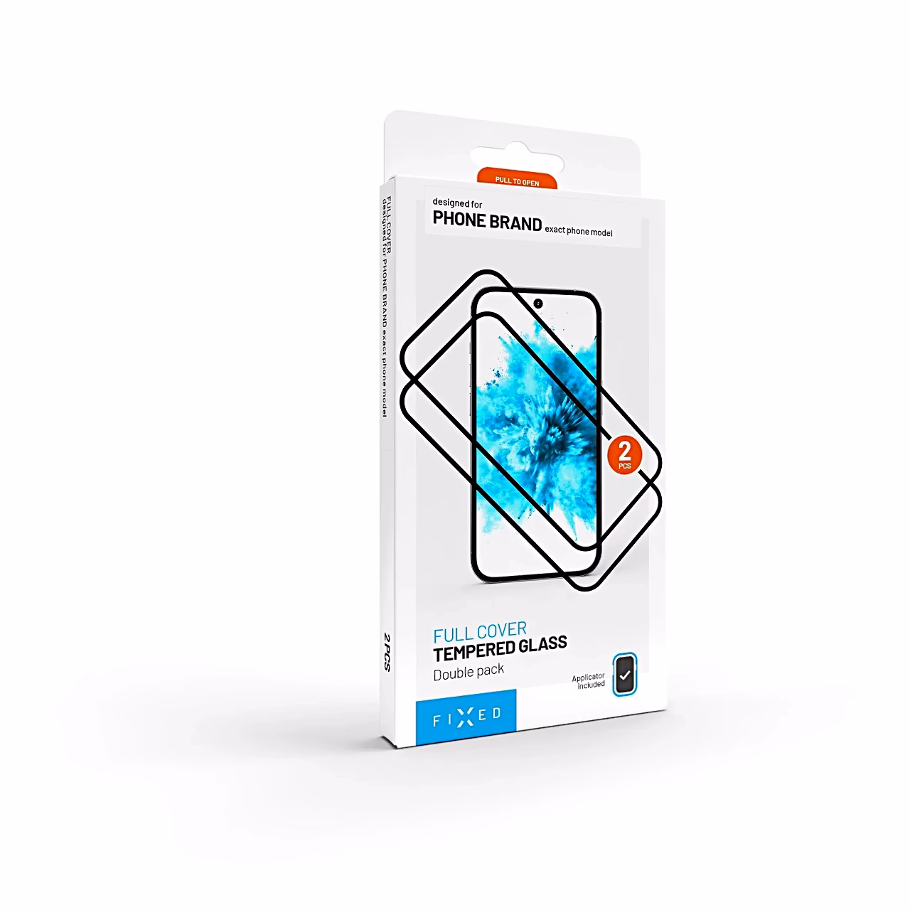 Karastatud klaas FIXED Full Cover Galaxy S26 Ultra jaoks pakendis, kaks klaasi