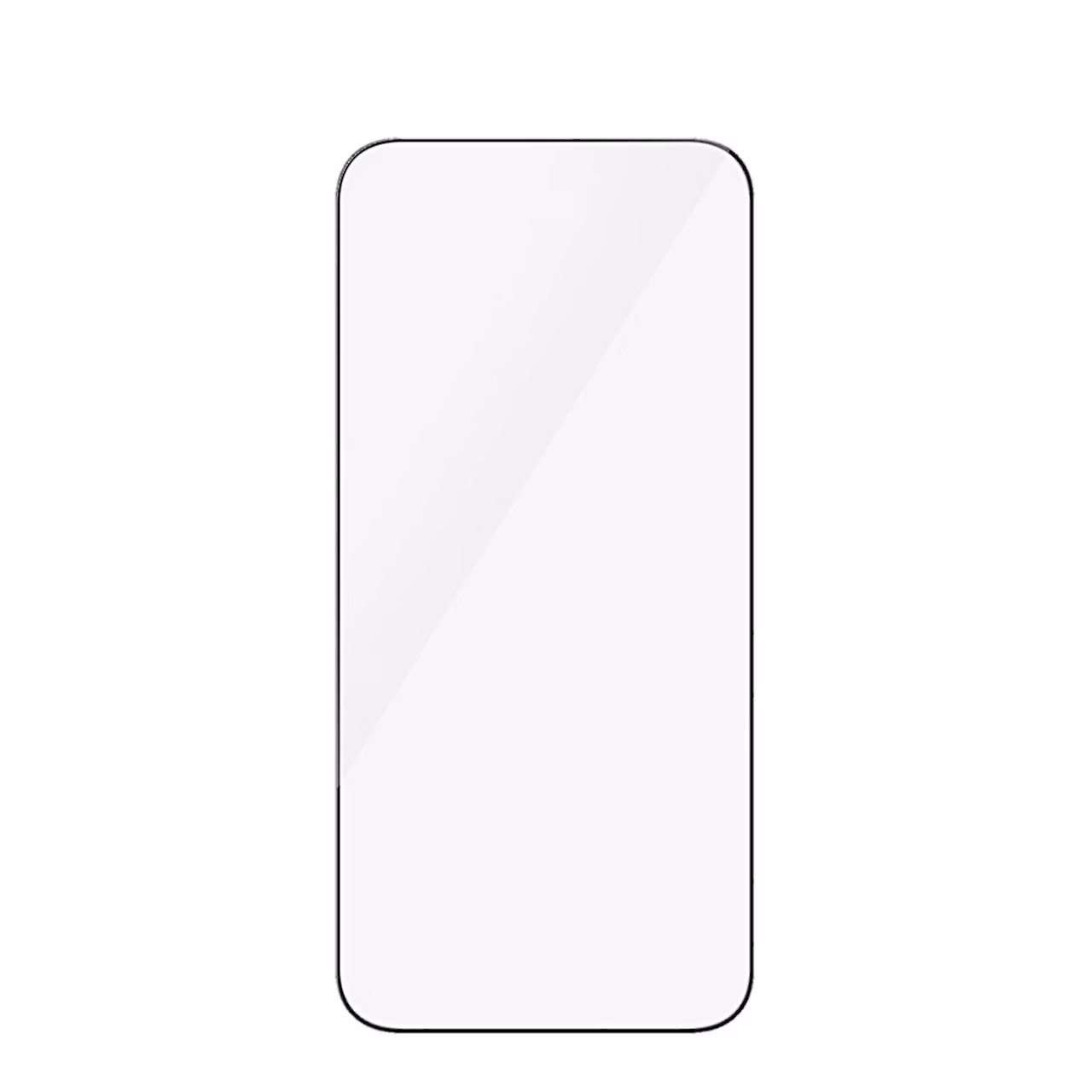 Läbipaistev iPhone 15 Pro Max kaitseklaas eraldi valgel taustal