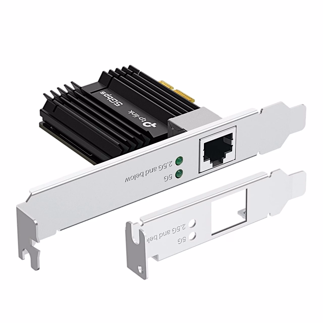 Võrgukaart TP-Link TX301 RJ45-pesaga ning eraldi madala profiiliga kinnitusplaat