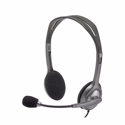 Hall peakomplekt Logitech H110 mikrofoni ja reguleeritava peasangaga