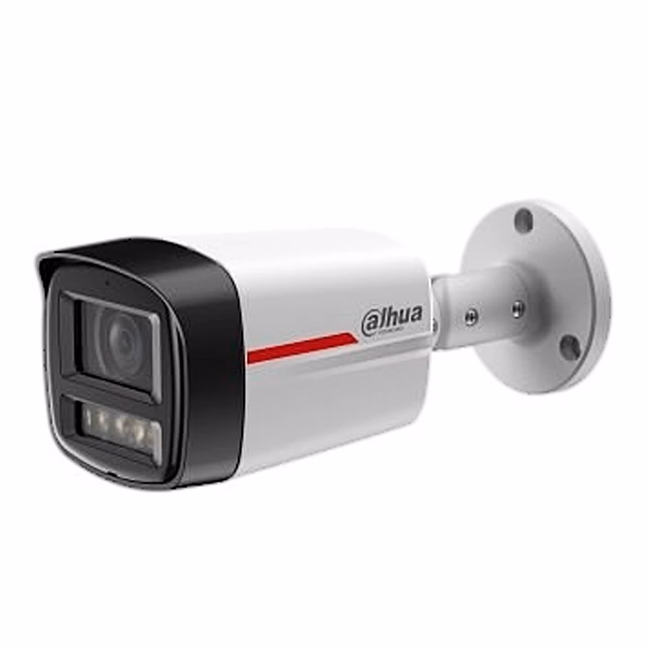 Dahua IP-kaamera IPC-HFW2849TL-S-LED-0280B-PRO objektiivi ja valgusdioodidega seinakinnitusel