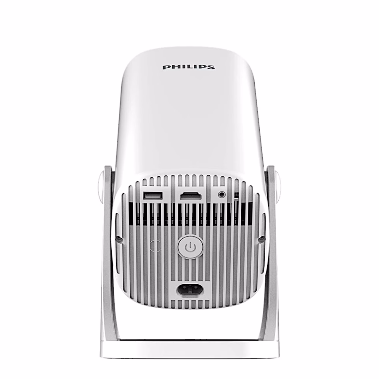 Philips NeoPix 250 projektori tagapaneel pesade ja toitenupuga otse tagant