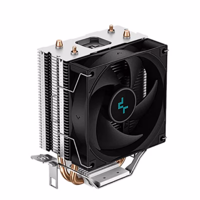Must protsessori õhkjahuti DeepCool AG200 nurga alt koos vasest soojustorudega