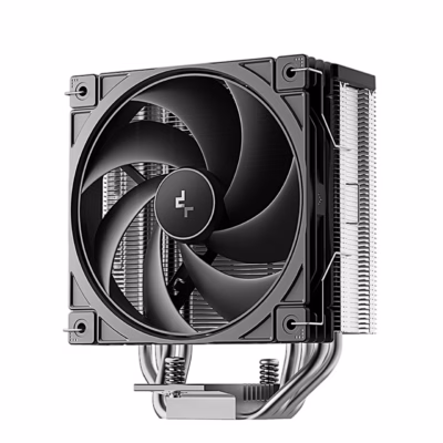 Must protsessori õhkjahuti DeepCool AG400 G2 ventilaatoriga eestvaates