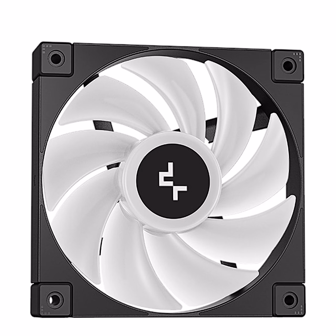DeepCool LD360 FD12 ARGB-ventilaator musta raami ja valge tiivikuga
