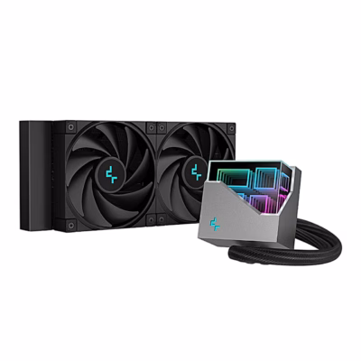 Protsessori vesijahutus DeepCool LT520, radiaator kahe ventilaatoriga ja valgustatud pump