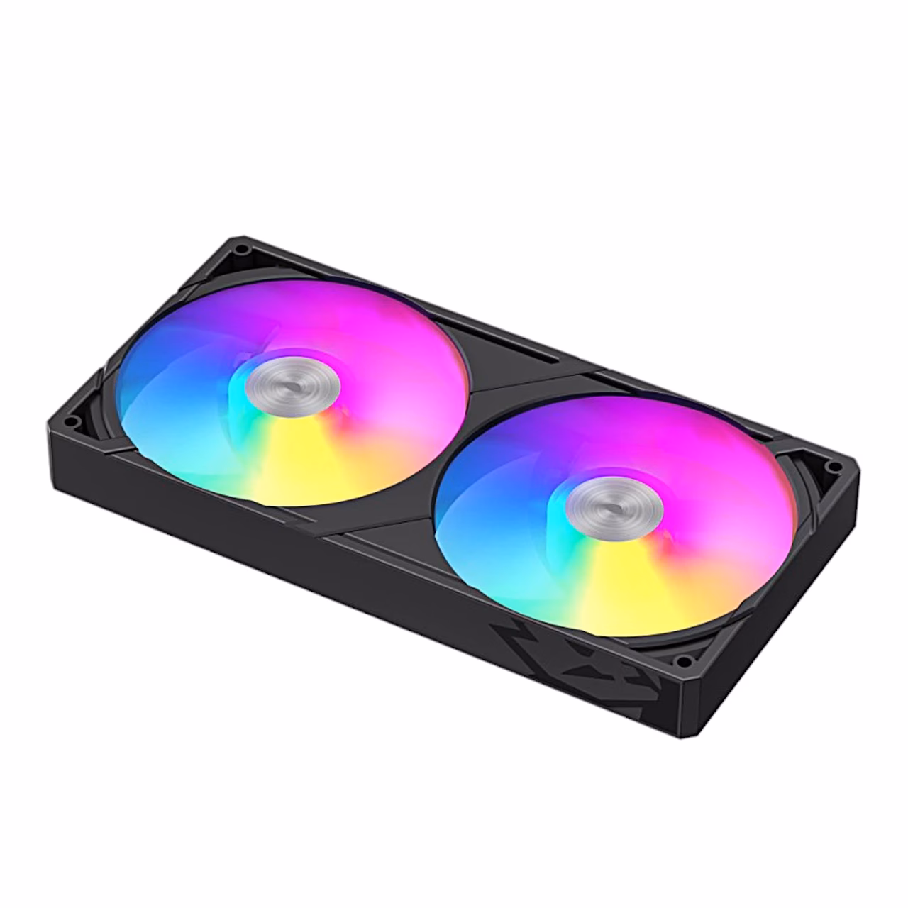 GAMEMAX GLACIER 240 LCD kahe tiivikuga ARGB-ventilaatoriplokk eraldi