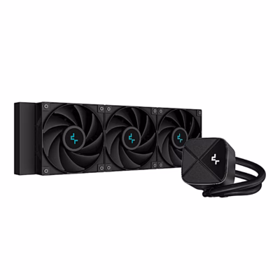 Protsessori vesijahutus DeepCool LS720S ZERO DARK must radiaator, kolm ventilaatorit ja pump