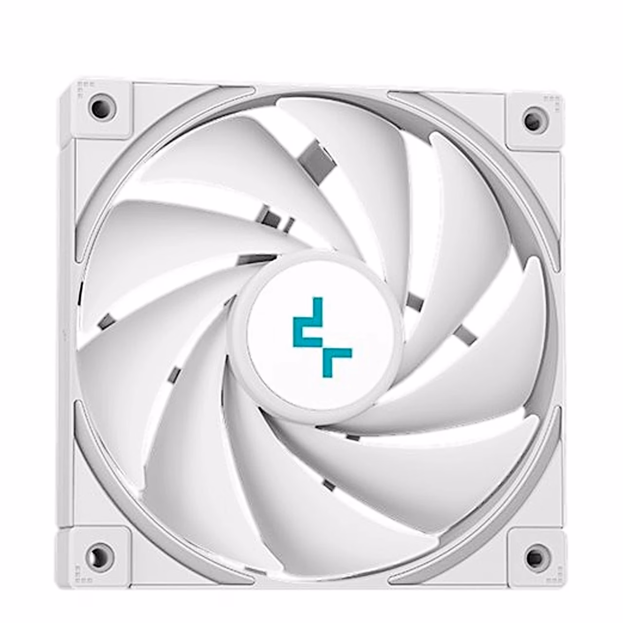 DeepCool LT520 WH valge FK120 ventilaator eestvaates lähedalt