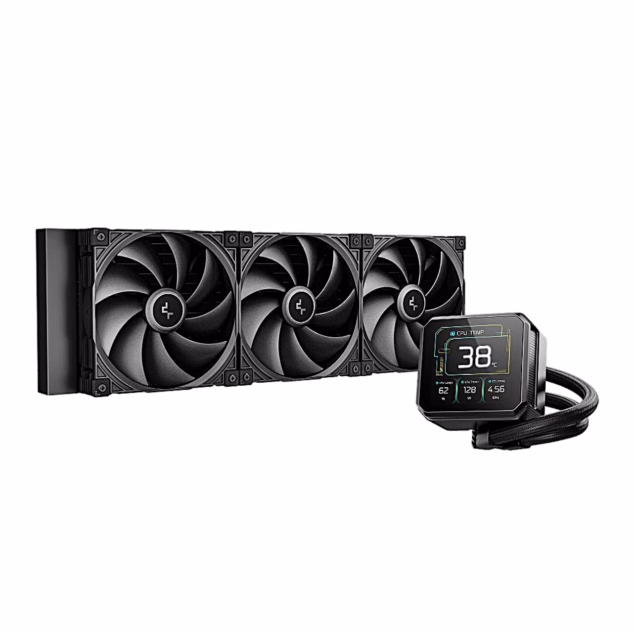 Protsessori vesijahutus DeepCool SPARTACUS 420, radiaator ventilaatoritega ja pump ekraaniga