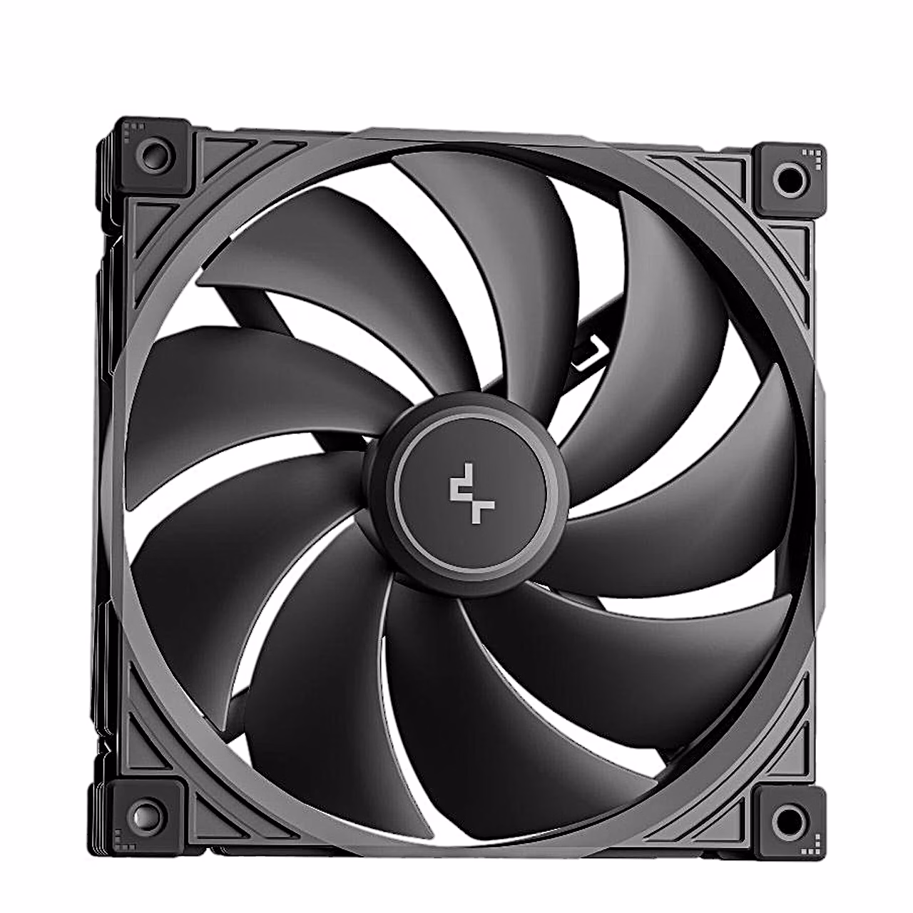 Vesijahutuse DeepCool SPARTACUS 420 ventilaator eestvaates, must raam