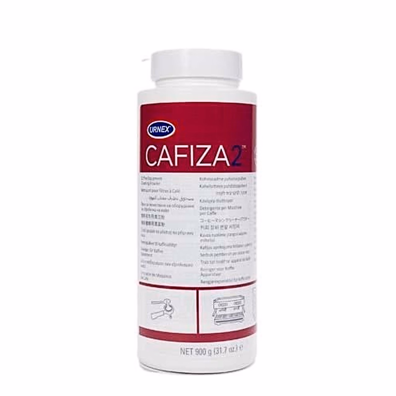 Puhastustabletid URNEX Cafiza2 kohvimasinale, valge, tuub