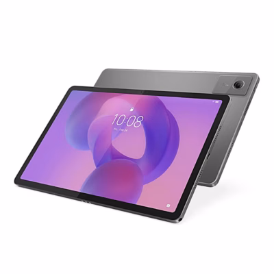 Lenovo Idea Tab tahvelarvuti esikülg ja hall tagakülg kaameraga