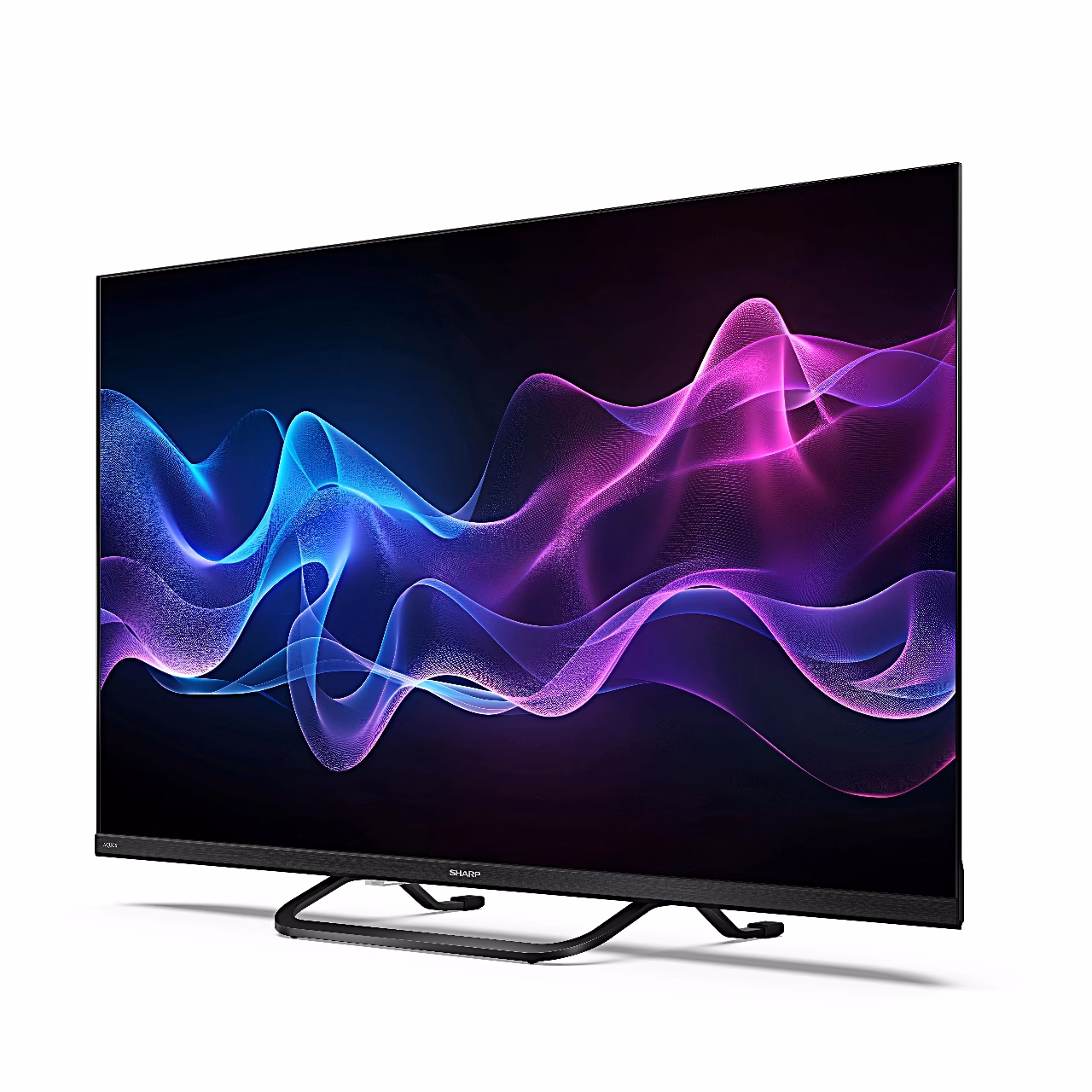 Sharp 32HF3865E teler vasakult nurga alt, kaarjas metallalus