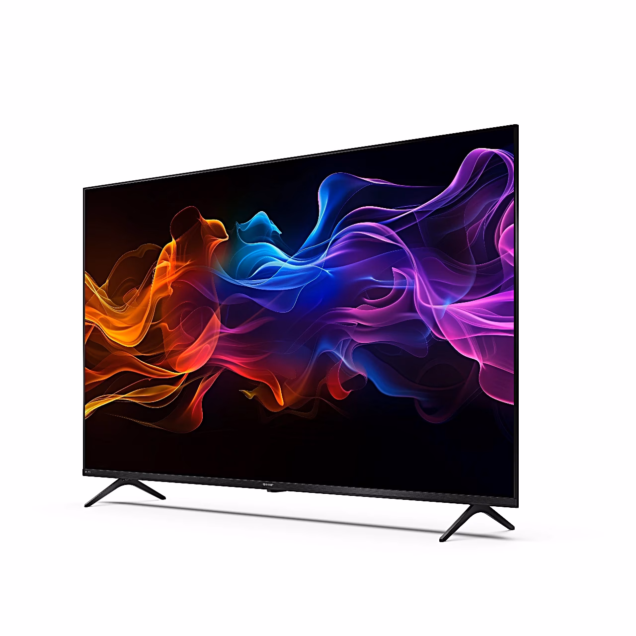 Sharp 55HP5265E QLED-teler paremalt nurga alt vaadatuna jalgadel