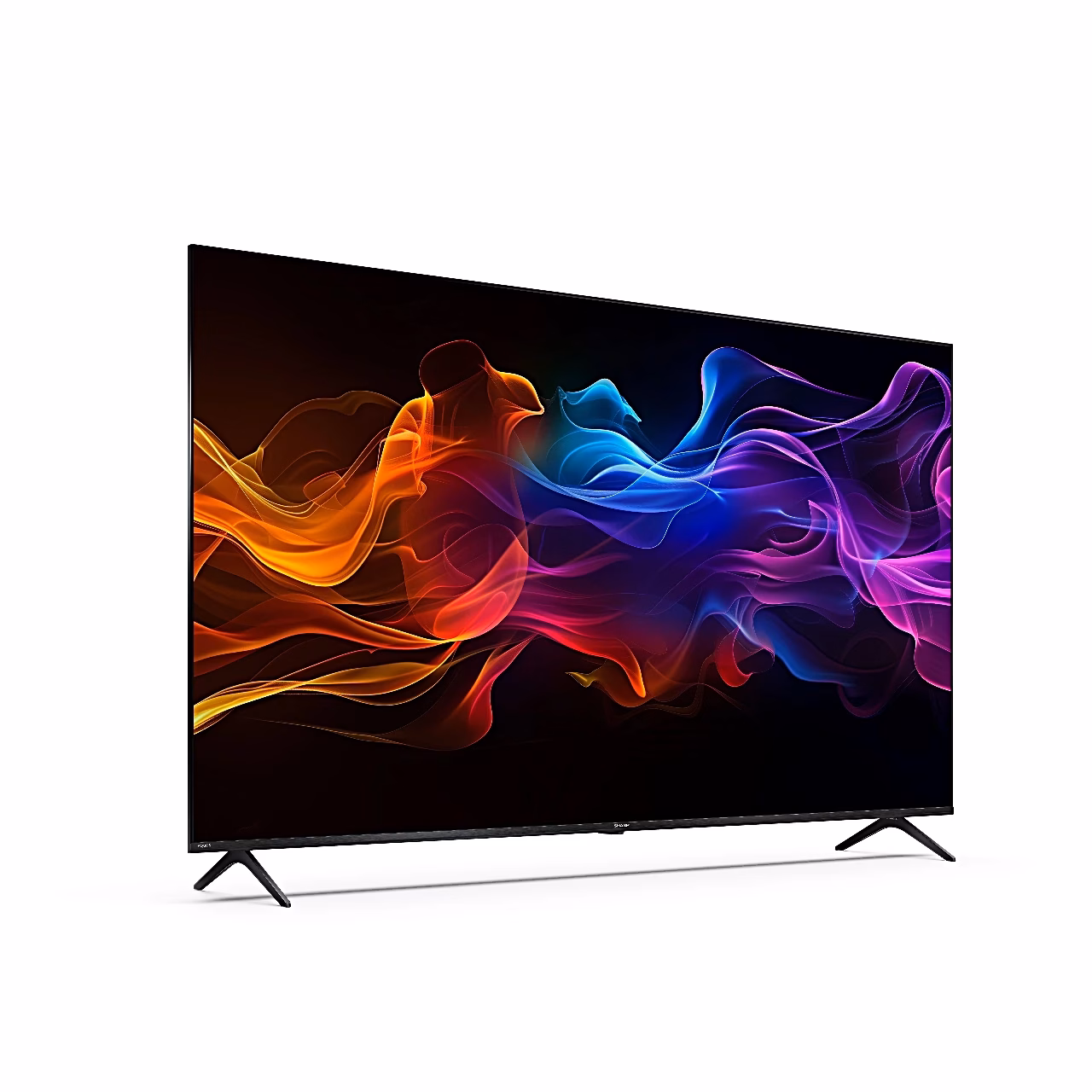 Sharp 65HP5265E QLED-teler vasakult nurga alt vaadatuna jalgadel