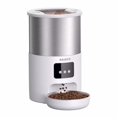Rakendusega automaatne söötja Rojeco Smart Pet Feeder, roostevabast terasest