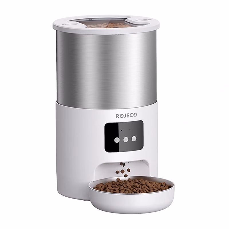Rakendusega automaatne söötja Rojeco Smart Pet Feeder, roostevabast terasest