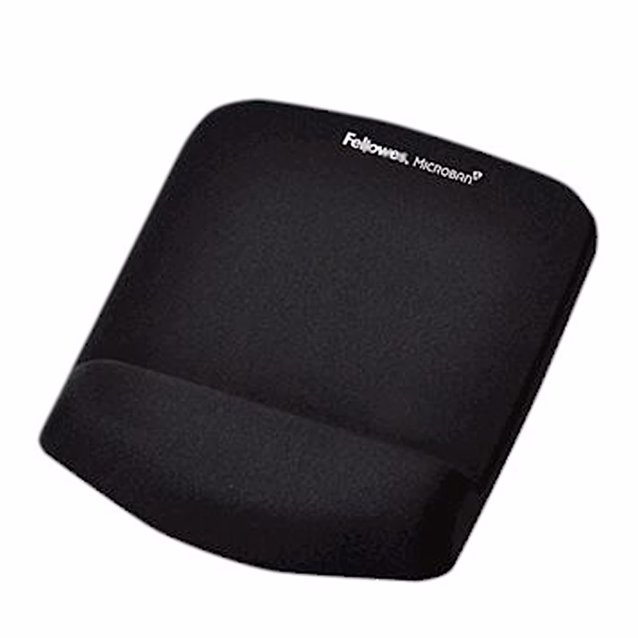 Must Fellowes PlushTouch hiirematt randmepadjaga, vaade eest