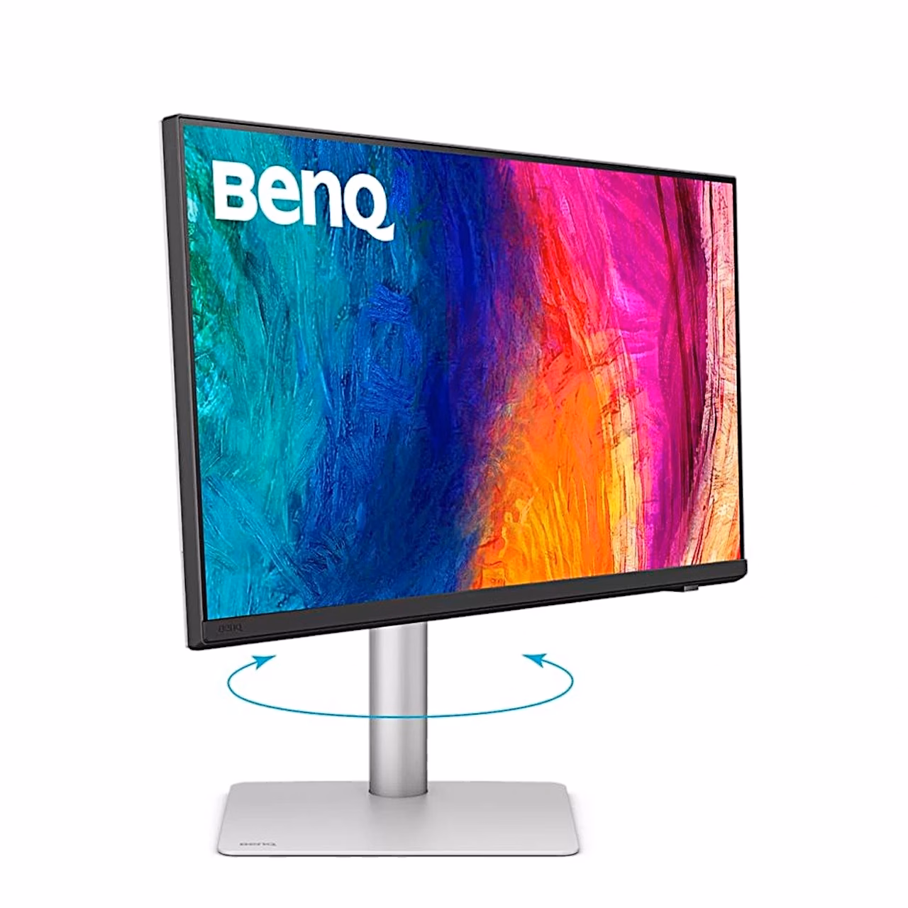 Monitori BenQ PD2730S pööramine aluse ümber külgsuunas
