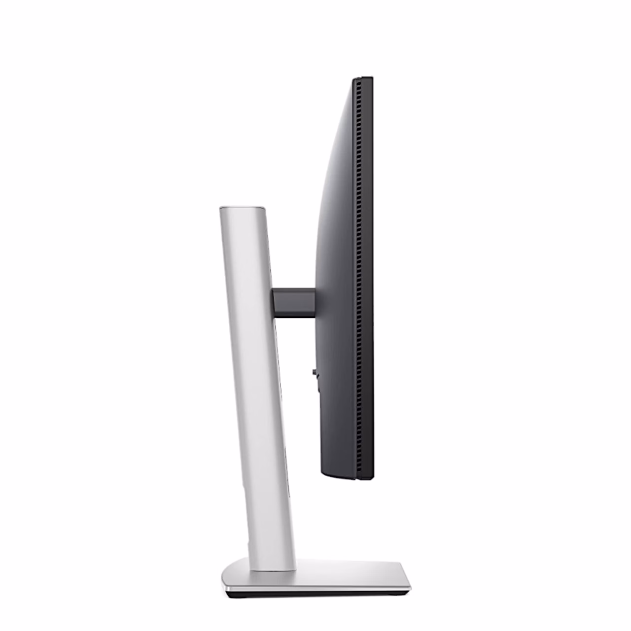 Dell P2425D monitor vasakult küljelt, õhuke ekraan alusel