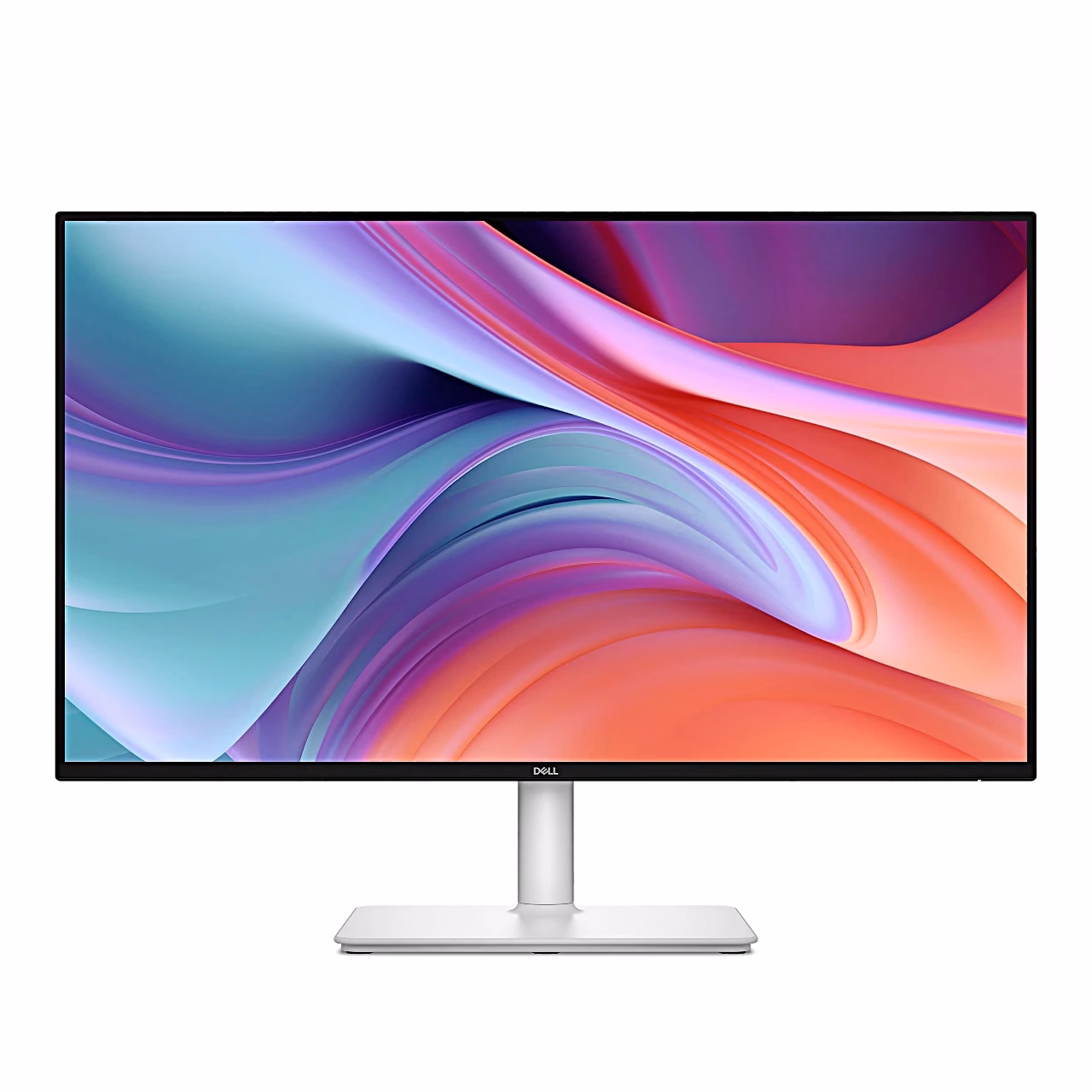 Arvutimonitor Dell S2725HSM otse eest koos valge jalaga