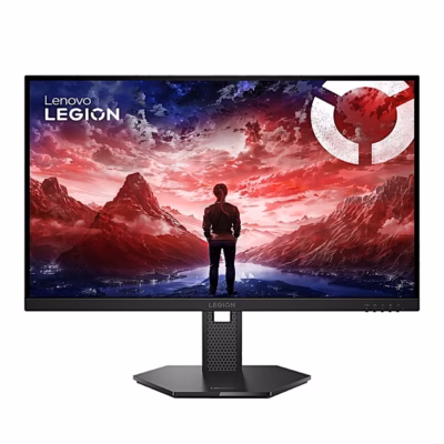 Lenovo Legion 27Q-10 arvutimonitor alusel, otsevaade eestpoolt